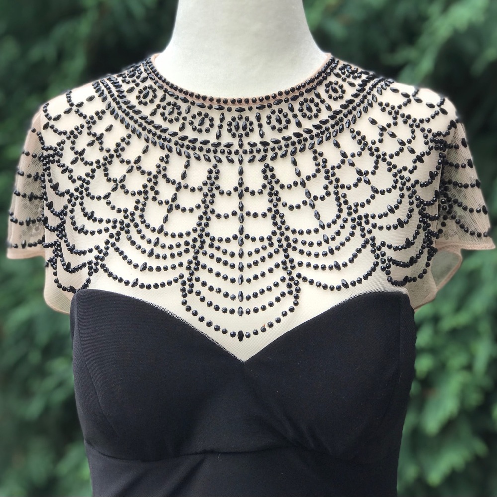 🖤XSCAPE bejeweled little black dress🖤